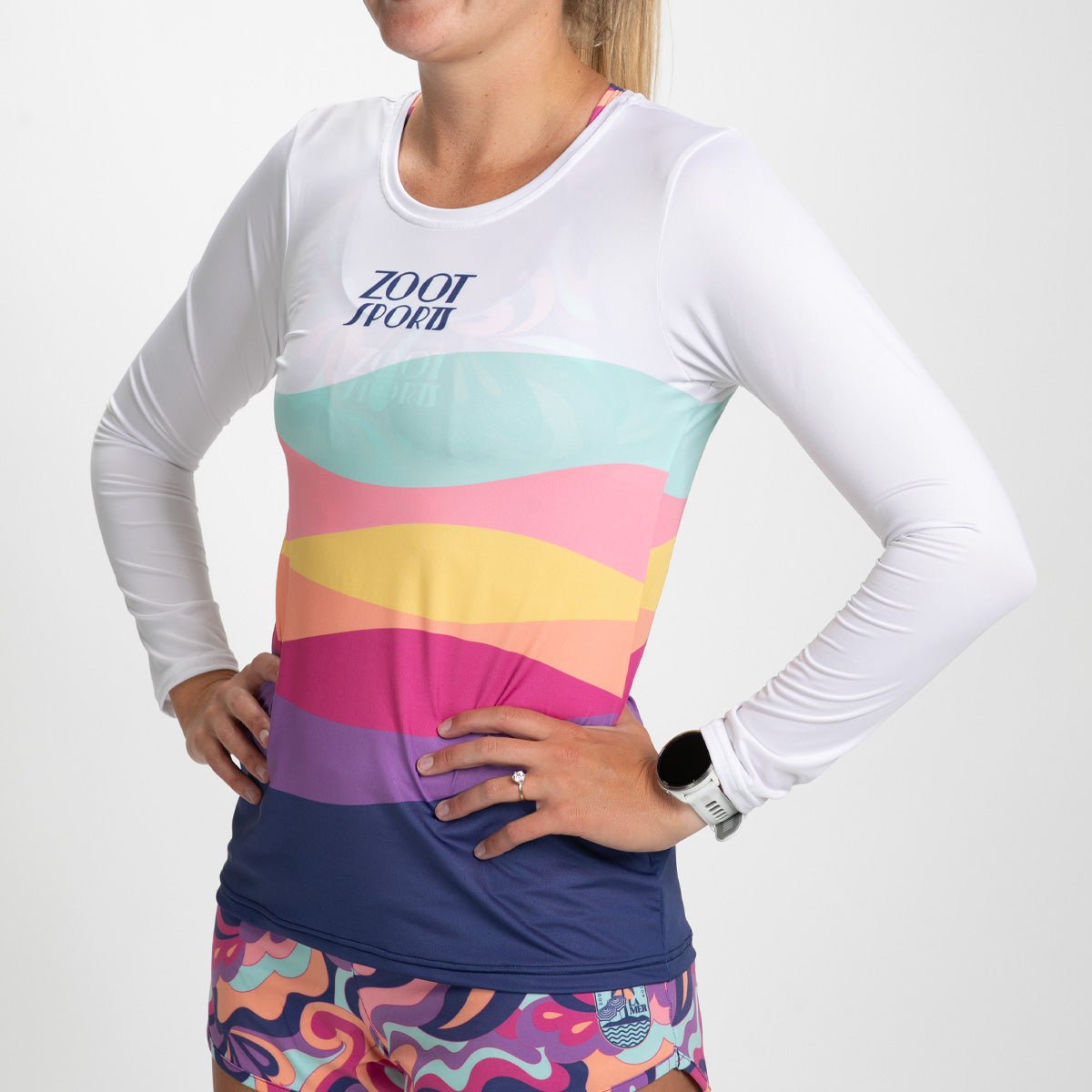 Zoot Sports RUN TEE Women's Ltd Run Ls Tee - La Mer