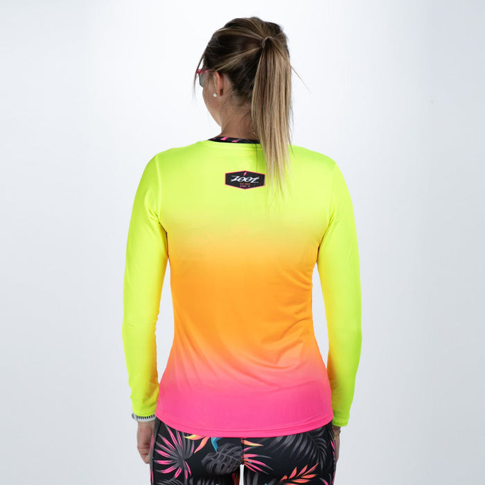 Zoot Sports RUN TEE Women's Ltd Run Ls Tee - Tropical Magic