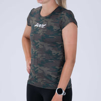 Zoot Sports RUN TEE Women's Ltd Run Tee - Cali Camo