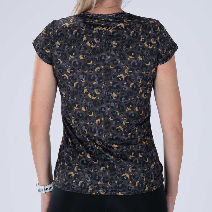 Zoot Sports RUN TEE Women's Ltd Run Tee - Cheetah