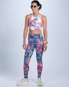 Zoot Sports RUN TIGHTS Women's Ltd Run Pulse High-Rise Tight - Island Original