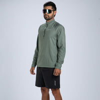 Zoot Sports RUN TOPS Men's Core Run 1/2 Zip - Army Green