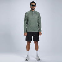 Zoot Sports RUN TOPS Men's Core Run 1/2 Zip - Army Green