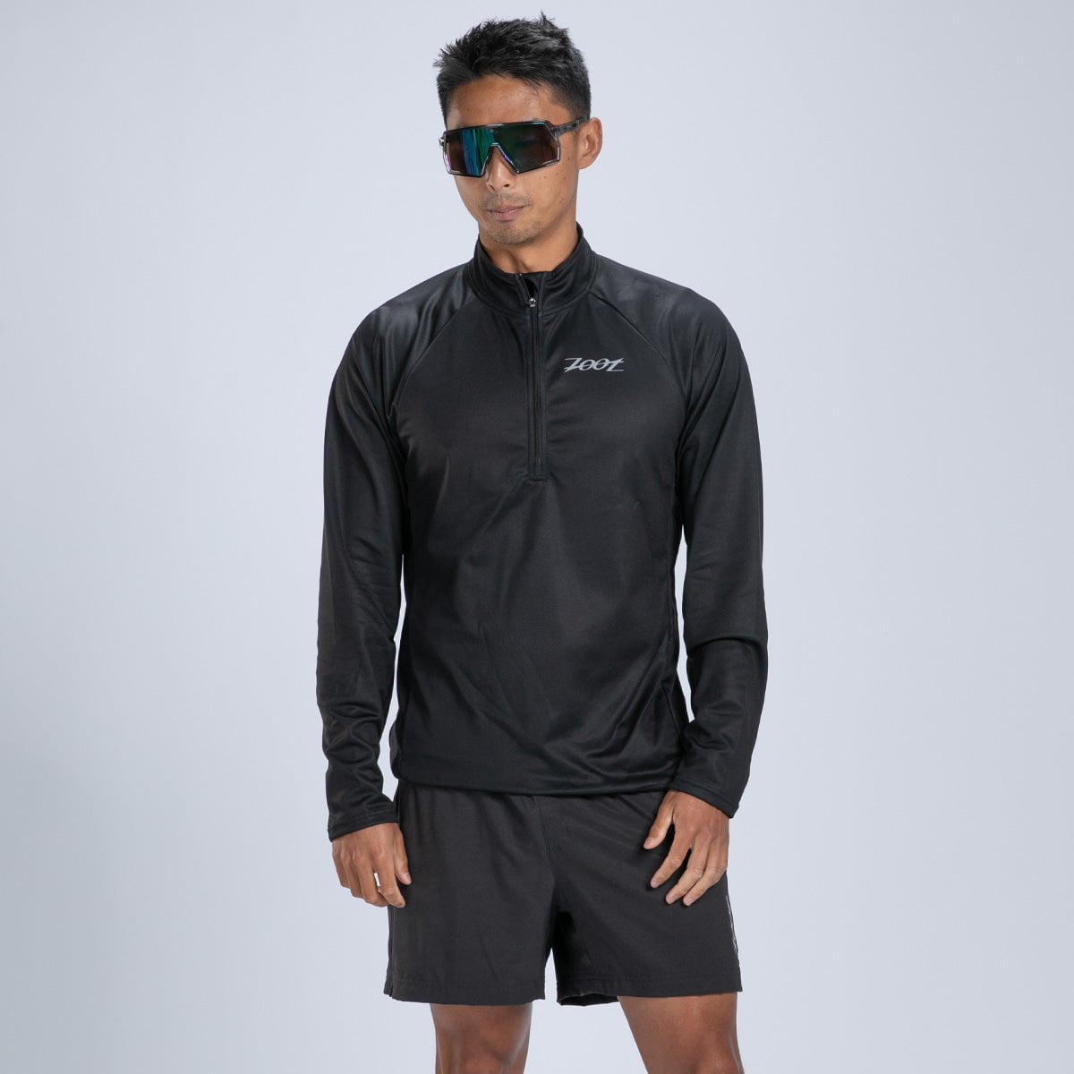 Zoot Sports RUN TOPS Men's Core Run 1/2 Zip - Jet Black