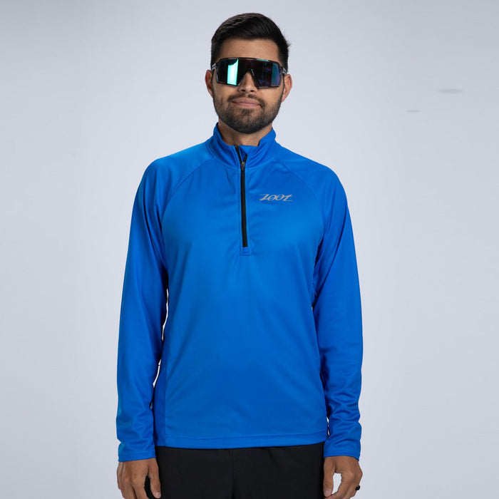 Zoot Sports RUN TOPS Men's Core Run 1/2 Zip - Ocean Blue
