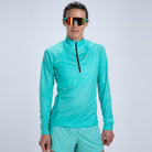 Zoot Sports RUN TOPS Women's Core Run 1/2 Zip - Aqua Blue