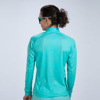 Zoot Sports RUN TOPS Women's Core Run 1/2 Zip - Aqua Blue