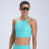 Zoot Sports RUN TOPS Women's Core Run Crop - Aqua Blue
