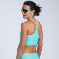Zoot Sports RUN TOPS Women's Core Run Crop - Aqua Blue