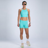 Zoot Sports RUN TOPS Women's Core Run Crop - Aqua Blue