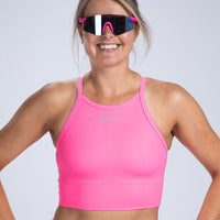 Zoot Sports RUN TOPS Women's Core Run Crop - Bright Pink