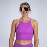 Zoot Sports RUN TOPS Women's Core Run Crop - Deep Purple