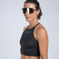 Zoot Sports RUN TOPS Women's Core Run Crop - Jet Black