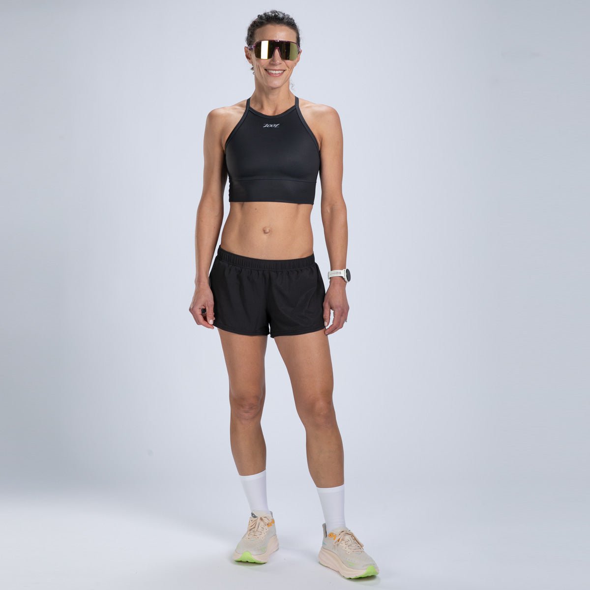Zoot Sports RUN TOPS Women's Core Run Crop - Jet Black