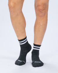 Zoot Sports SOCKS Unisex 4" Sock - Zoot Pacer Black/White Stripe