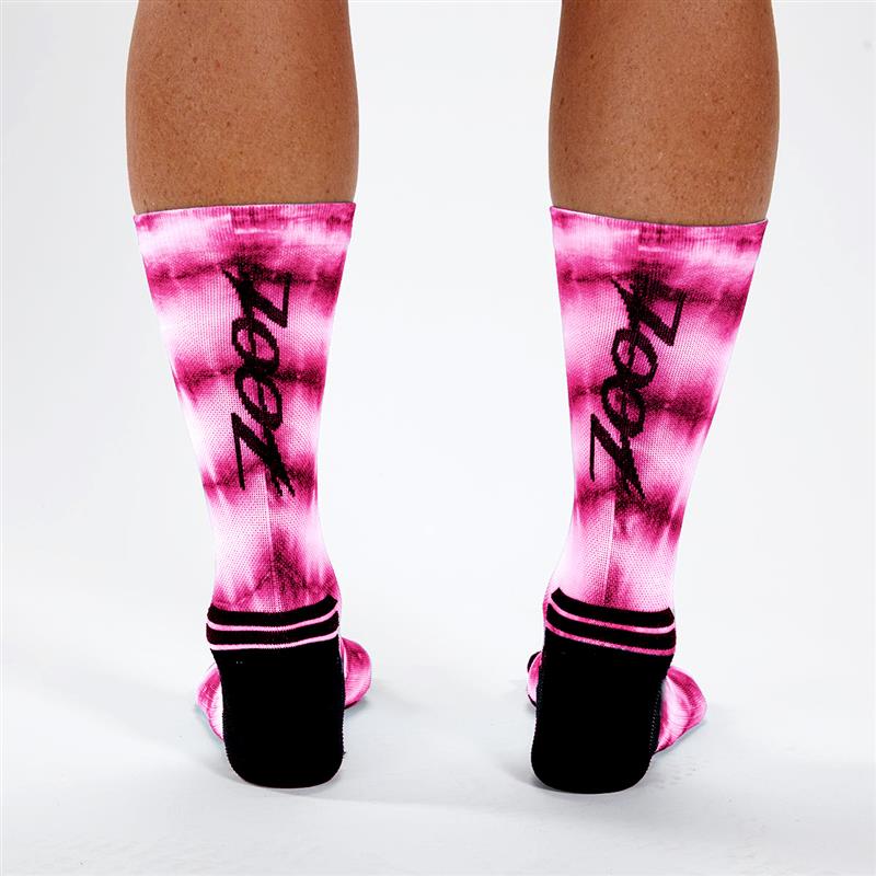 Zoot Sports SOCKS Unisex 6" Sock - Pink Tie Dye