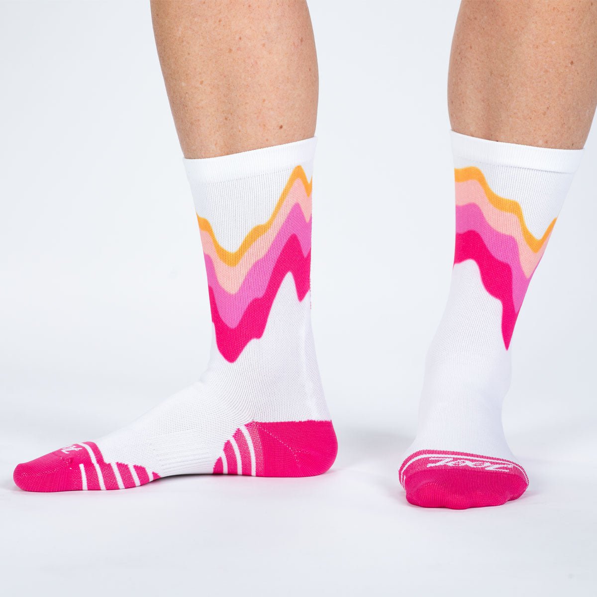 Zoot Sports SOCKS Unisex 6" Sock - Team Zoot 2025 - Half Pink Wave