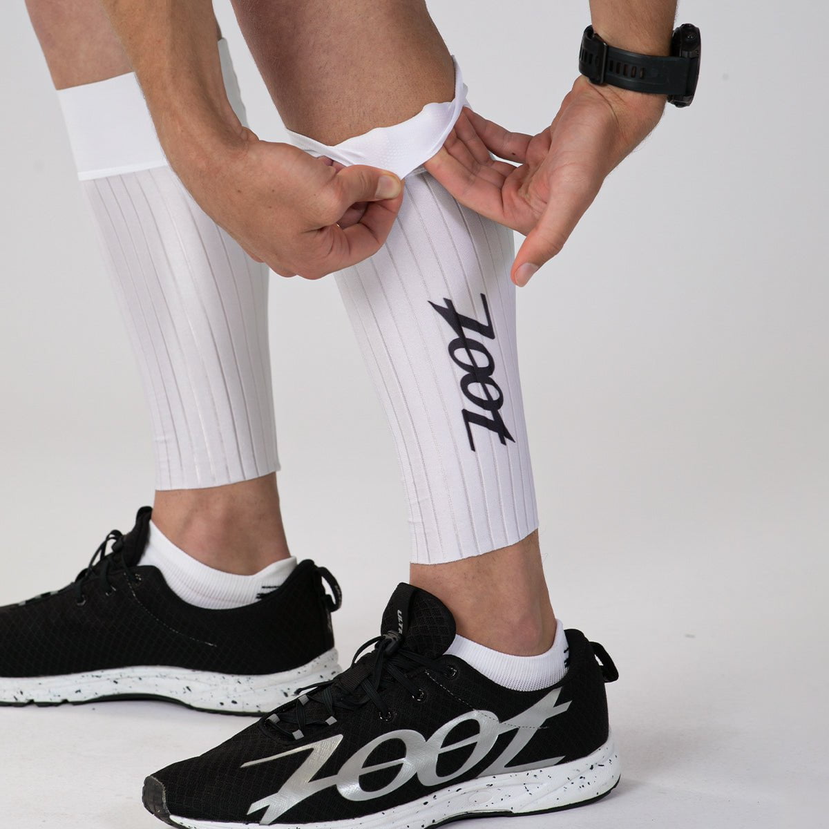 Compression Calf Sleeves Extra Wide - Soothing Gradient Support with Comfy  Cuffs, white.