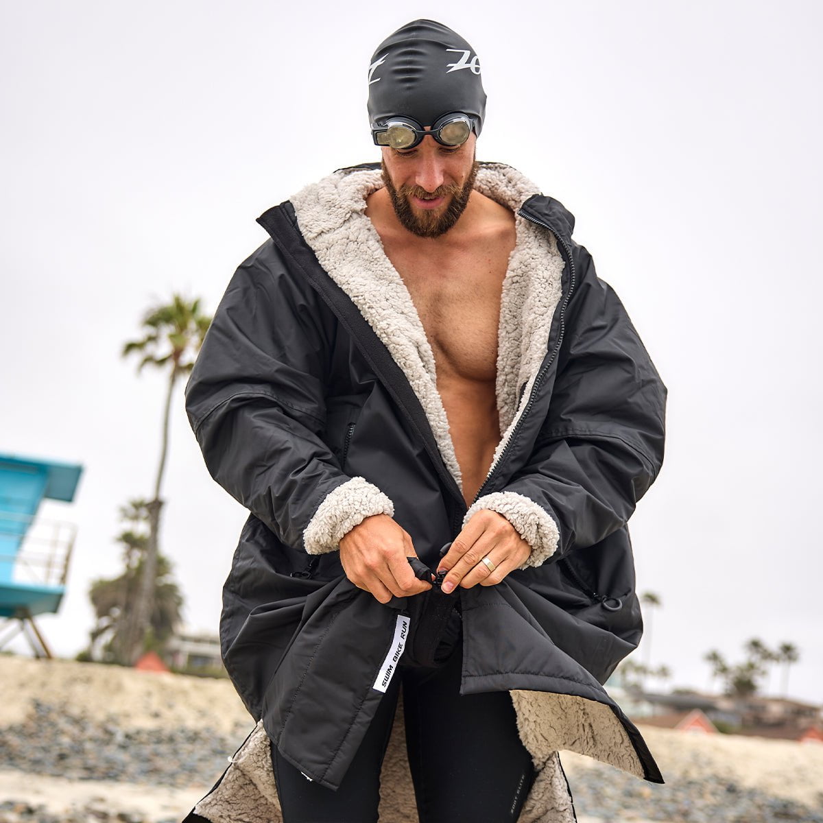 Zoot Sports SWIM ACCESSORIES Unisex Ultra Swim Parka - Black