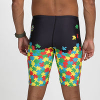 Zoot Sports SWIM Men's Ltd Swim Jammer - Autism Puzzle