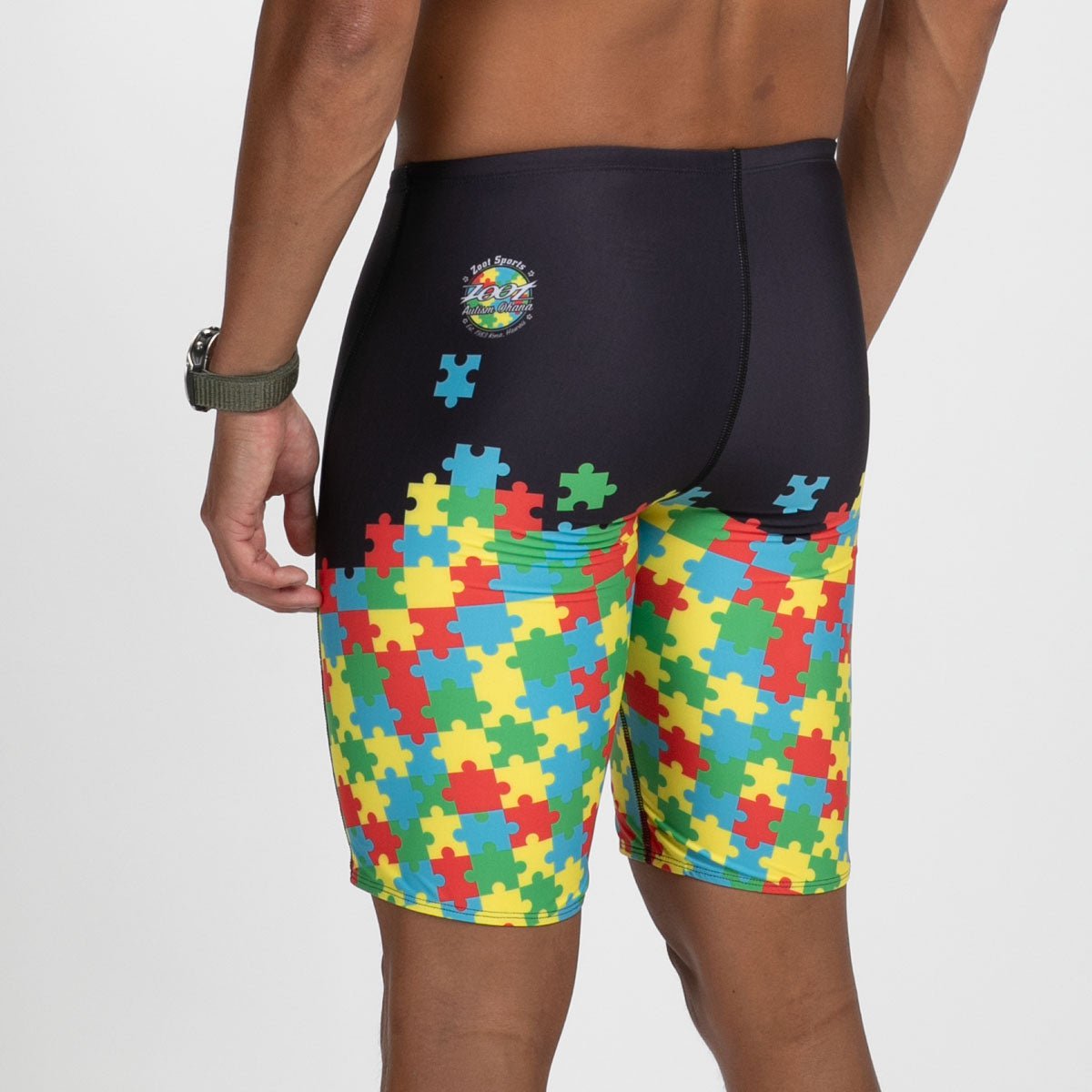 Zoot Sports SWIM Men's Ltd Swim Jammer - Autism Puzzle