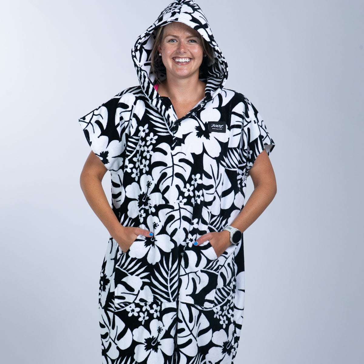 Zoot Sports SWIM Transition Poncho - Hibiscus