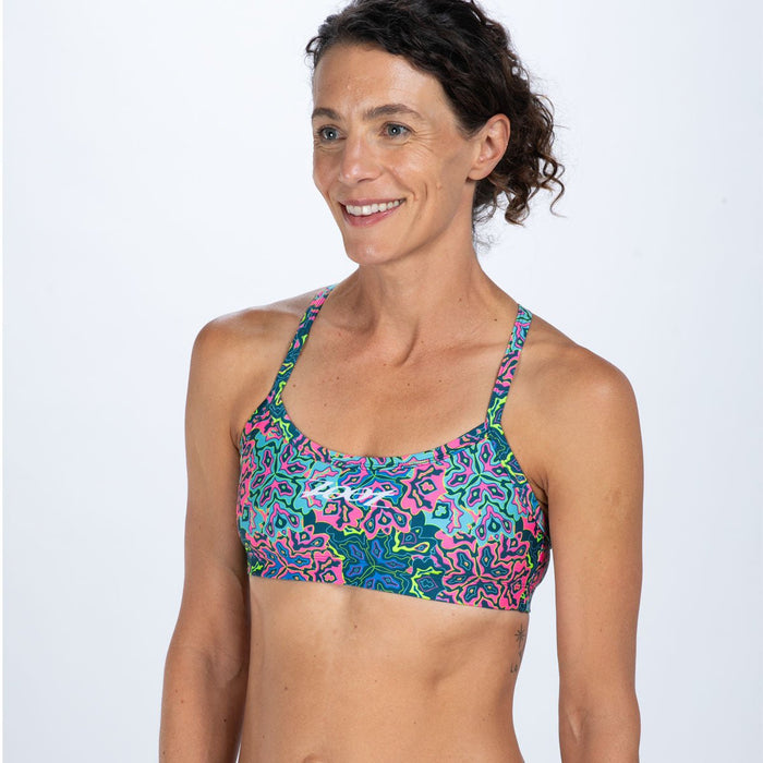 Zoot Sports SWIM Women's Ltd Swim Racerback Bikini Top - Costa Del Sol