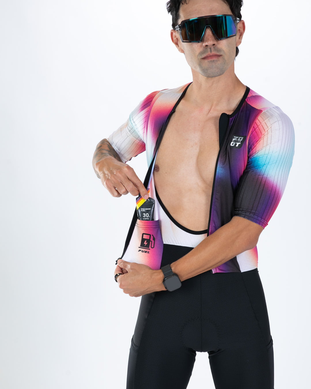 Men's Elite P1 Tri Aero Fz Racesuit - Sonic Shift – Zoot Sports