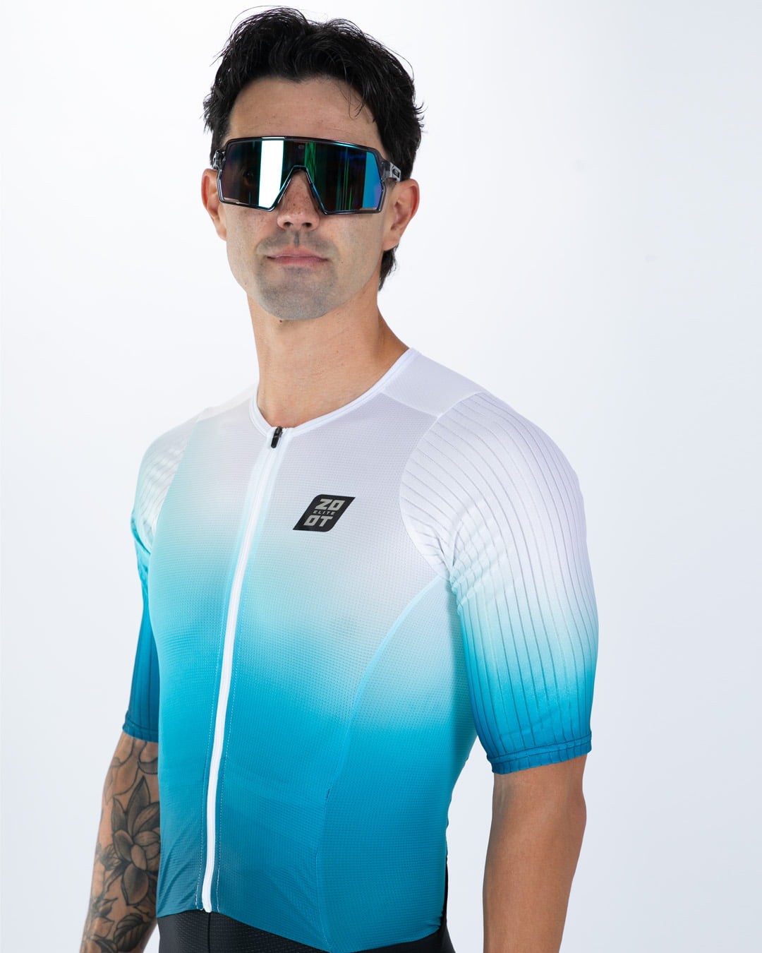 Men's Elite P1 Tri Aero Fz Racesuit - Sonic Wave – Zoot Sports