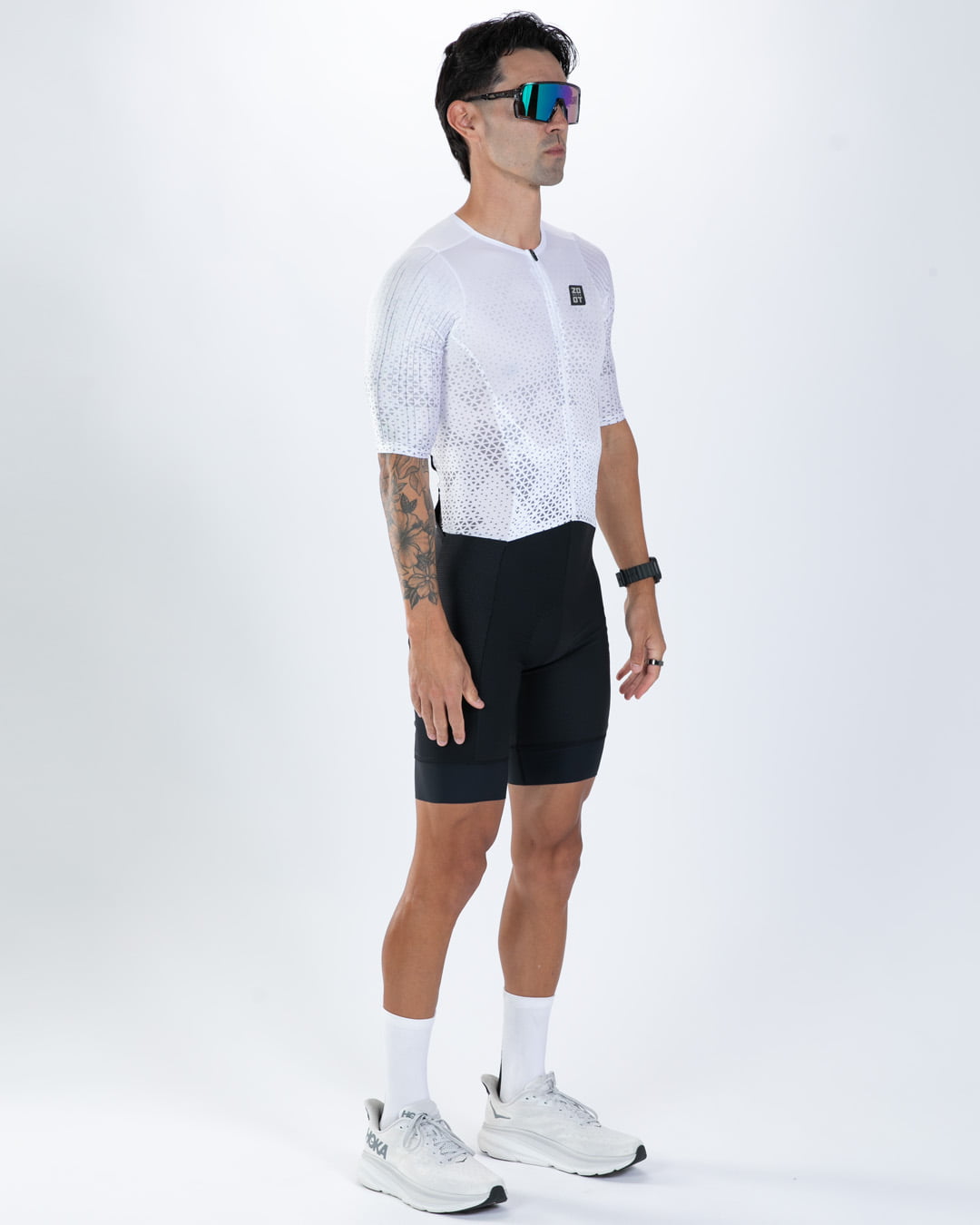 Zoot Sports TRI AERO RACESUITS Men's Elite P1 Tri Aero Fz Racesuit - Sonic White