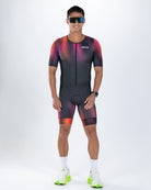 Zoot Sports TRI AERO RACESUITS Men's Ltd Tri Aero Fz Racesuit - Afterglow