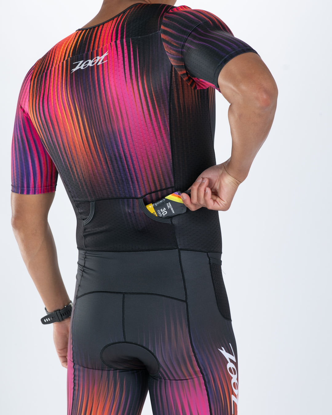 Zoot Sports TRI AERO RACESUITS Men's Ltd Tri Aero Fz Racesuit - Afterglow