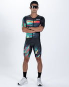 Zoot Sports TRI AERO RACESUITS Men's Ltd Tri Aero Fz Racesuit - Glitch