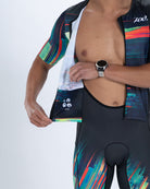 Zoot Sports TRI AERO RACESUITS Men's Ltd Tri Aero Fz Racesuit - Glitch