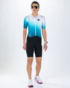 Zoot Sports TRI AERO RACESUITS Women's Elite P1 Tri Aero Fz Racesuit - Sonic Wave