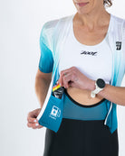 Zoot Sports TRI AERO RACESUITS Women's Elite P1 Tri Aero Fz Racesuit - Sonic Wave