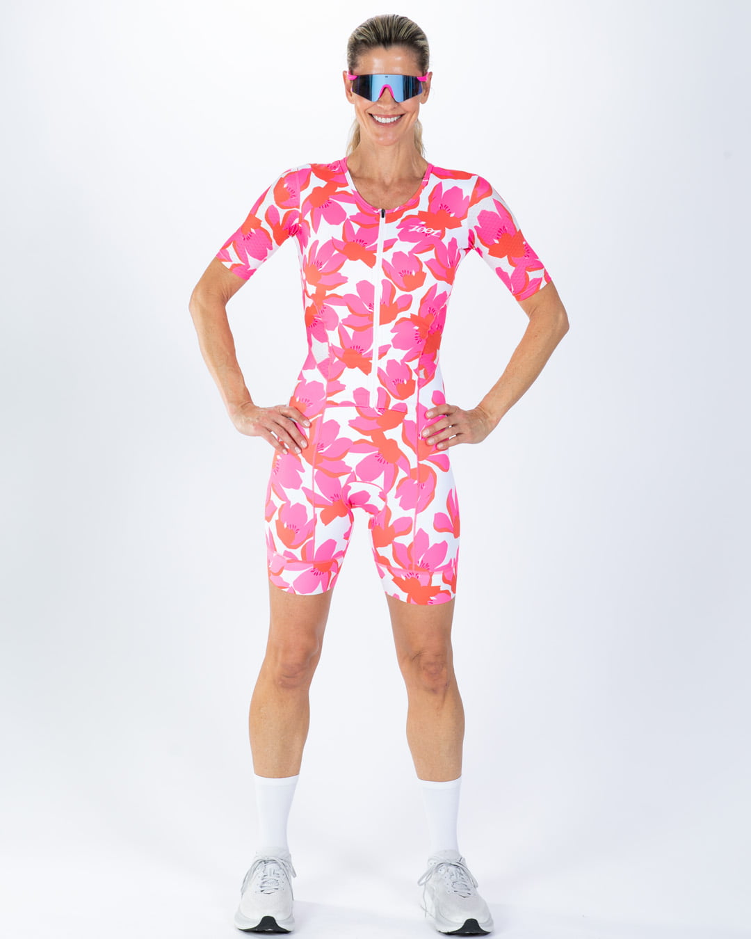 Zoot Sports TRI AERO RACESUITS Women's Ltd Tri Aero Fz Racesuit - Blossom
