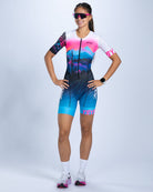 Zoot Sports TRI AERO RACESUITS Women's Ltd Tri Aero Fz Racesuit - Elements