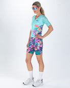 Zoot Sports TRI AERO RACESUITS Women's Ltd Tri Aero Fz Racesuit - Florescence
