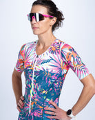 Zoot Sports TRI AERO RACESUITS Women's Ltd Tri Aero Fz Racesuit - Island Original