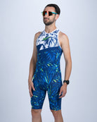 Zoot Sports TRI BACKZIP RACESUITS Men's Sprint Tri Hyperglide Backzip Racesuit - Island Original