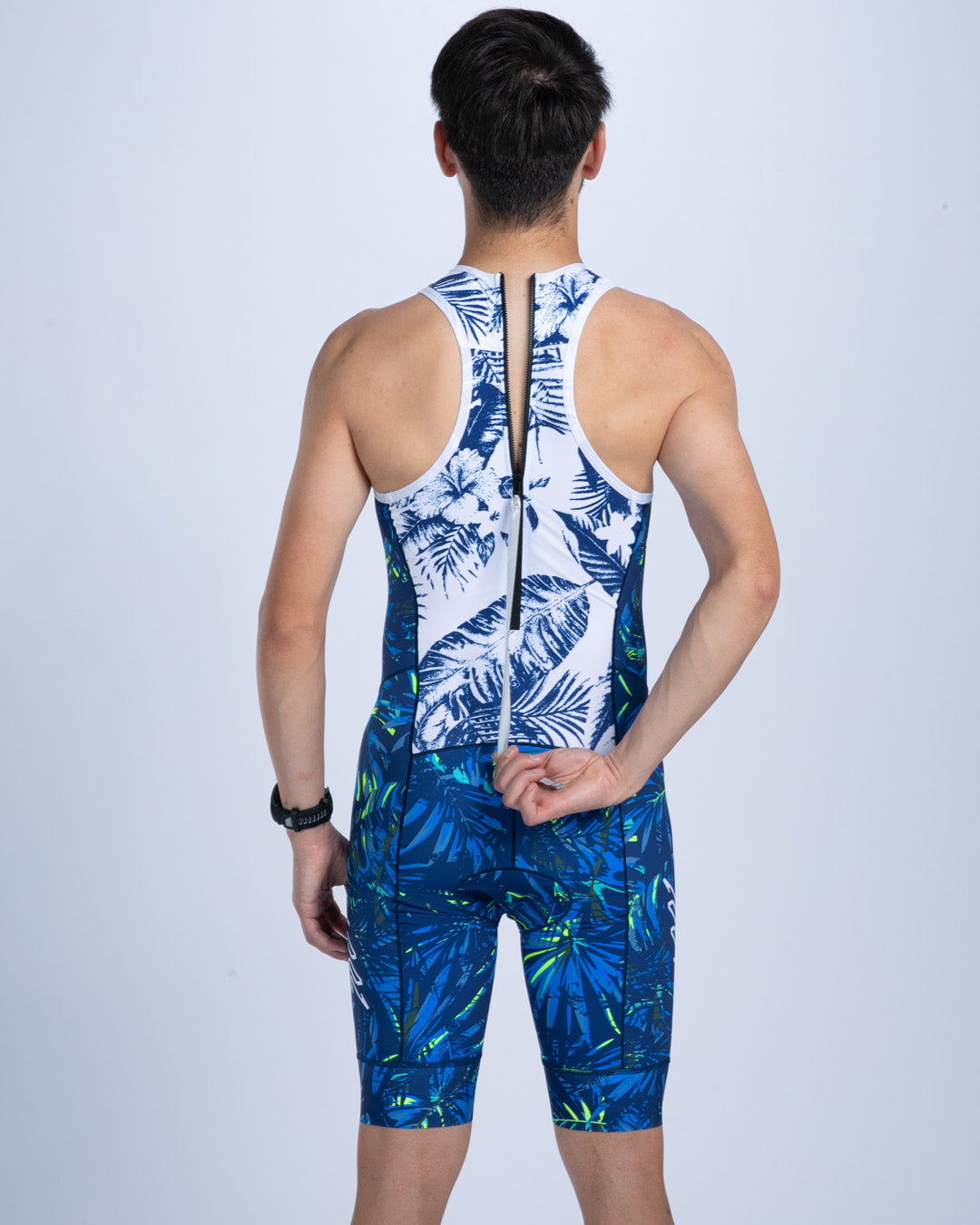 Zoot Sports TRI BACKZIP RACESUITS Men's Sprint Tri Hyperglide Backzip Racesuit - Island Original