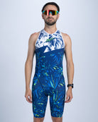 Zoot Sports TRI BACKZIP RACESUITS Men's Sprint Tri Hyperglide Backzip Racesuit - Island Original