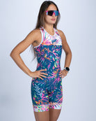 Zoot Sports TRI BACKZIP RACESUITS Women's Sprint Tri Hyperglide Backzip Racesuit - Island Original