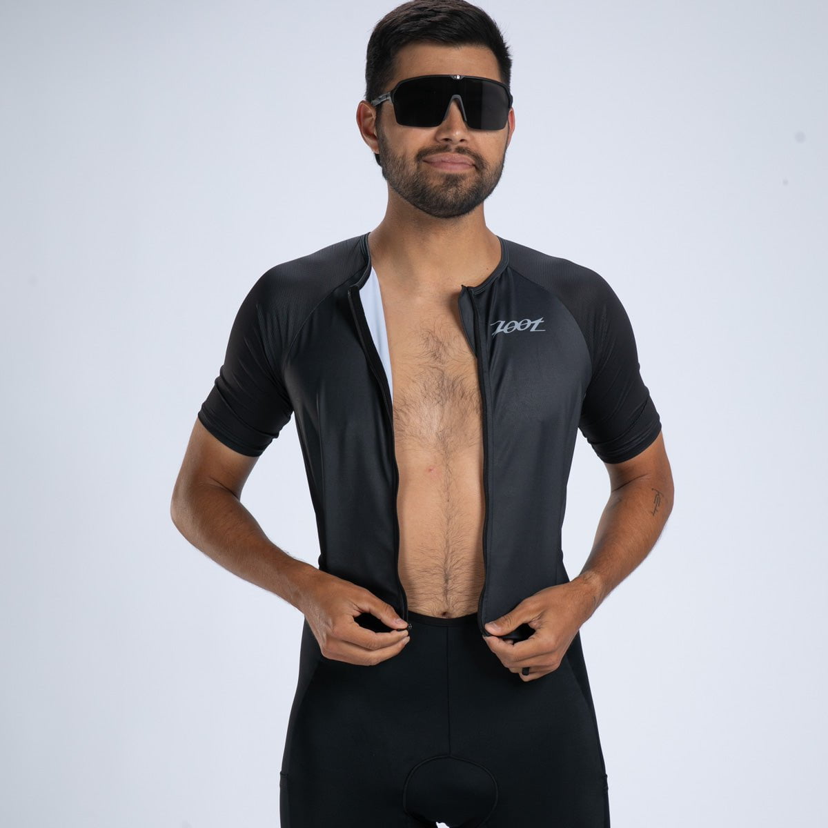 Zoot Sports TRI RACESUITS Men's Core Tri Aero Fz Racesuit - Jet Black