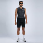 Zoot Sports TRI RACESUITS Men's Core Tri Slvs Fz Racesuit - Jet Black
