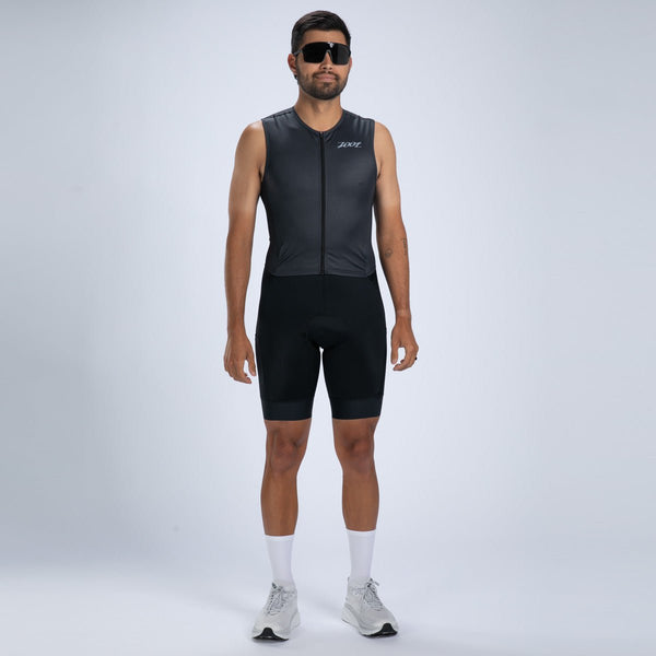 Men's Core Tri Sleeveless FZ Racesuit - Jet Black – Zoot Sports