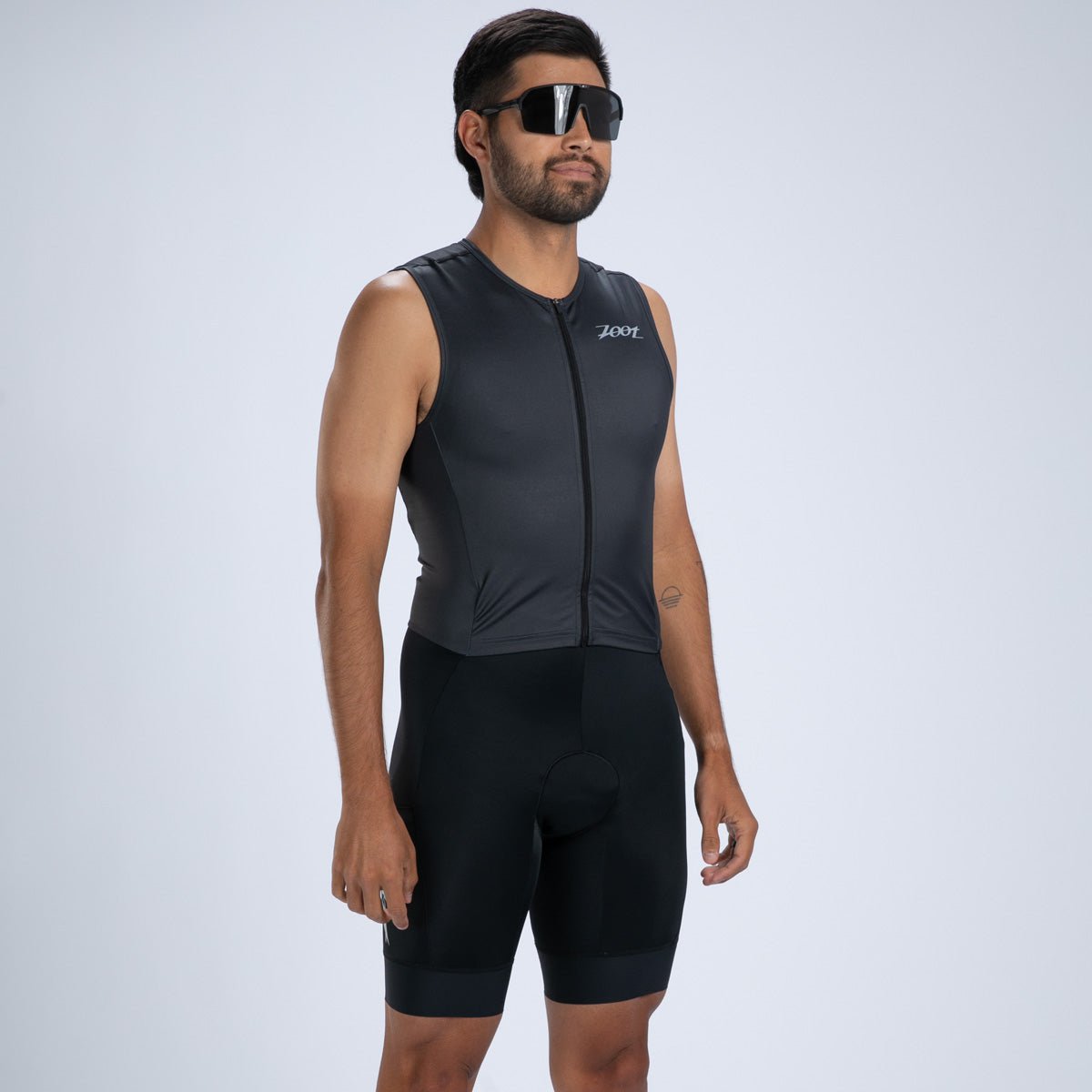 Zoot Sports TRI RACESUITS Men's Core Tri Slvs Fz Racesuit - Jet Black