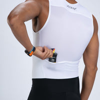 Zoot Sports TRI RACESUITS Men's Core Tri Slvs Fz Racesuit - White