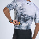 Zoot Sports TRI RACESUITS Men's Elite Tri Aero Fz Racesuit - Vapor White